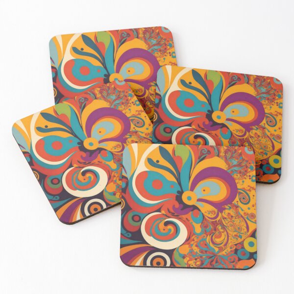 Item preview, Flower Power Colourful Flower Pattern designed and sold by druidwolfart.