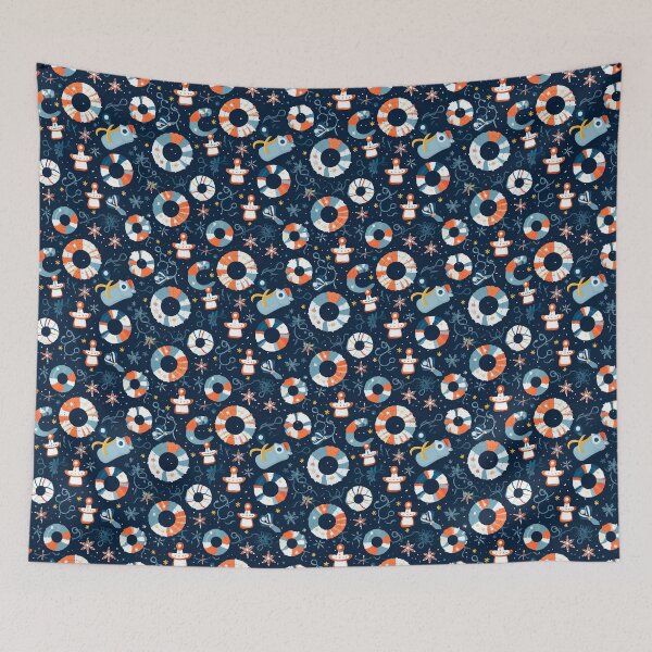 Item preview, Modern, summery design reminiscent of maritime motifs designed and sold by Pflugart.