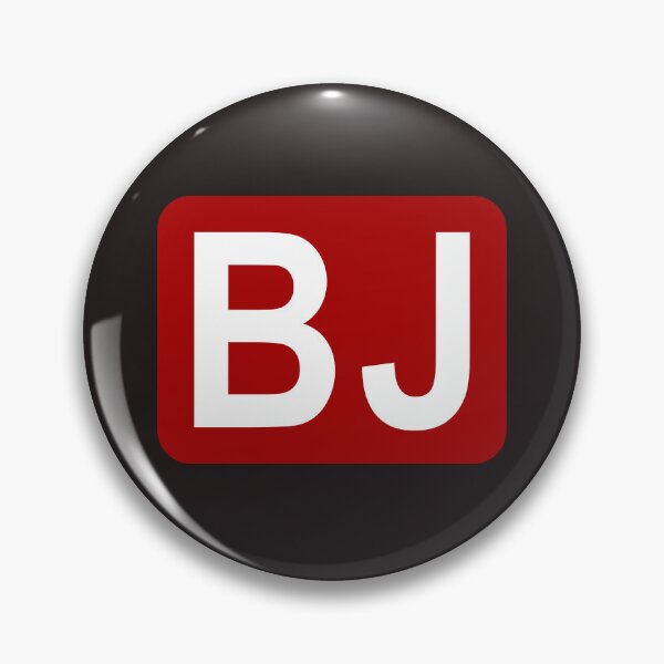 Item preview, BJ Initials White Letters designed and sold by Jeallan Designs.