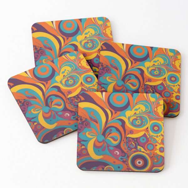 Item preview, Flower Power Colourful Flower Pattern designed and sold by druidwolfart.