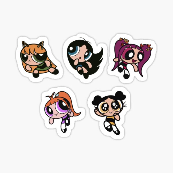 Powerpuff Girls Stickers, Journal Stickers, Scrapbooking Cartoon