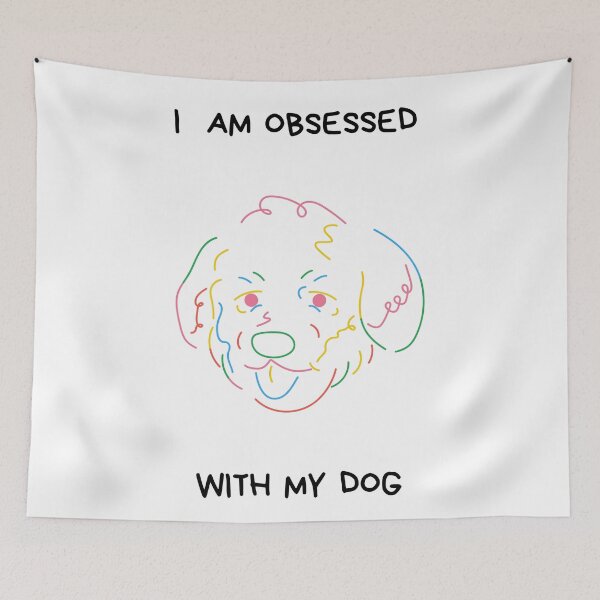Item preview, I am obsessed with my dog design designed and sold by CrazyFace5.