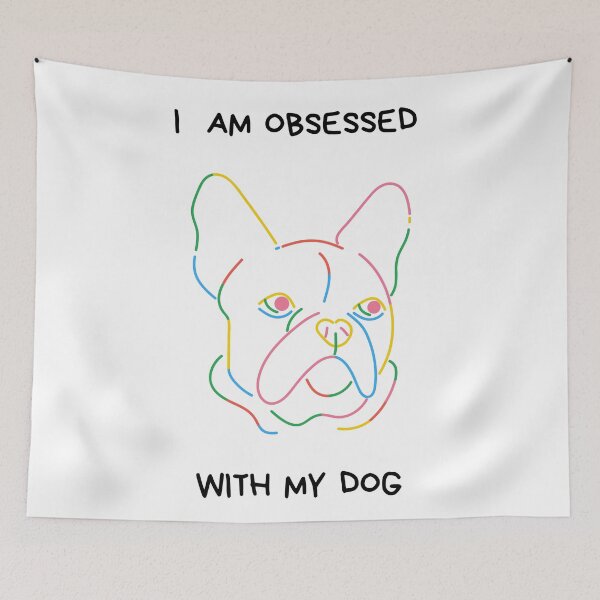 Item preview, I am obsessed with my dog design designed and sold by CrazyFace5.