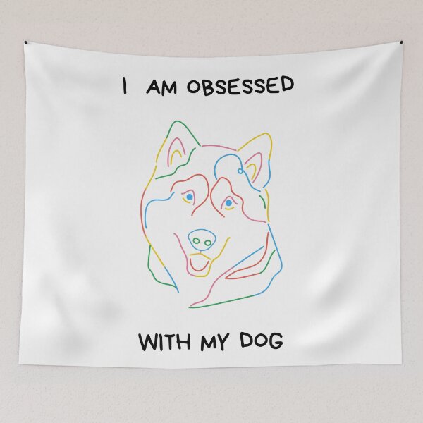 Item preview, I am obsessed with my dog design designed and sold by CrazyFace5.