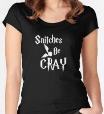 Snitches be cray - Golden Snitch Potter Women's Fitted Scoop T-Shirt