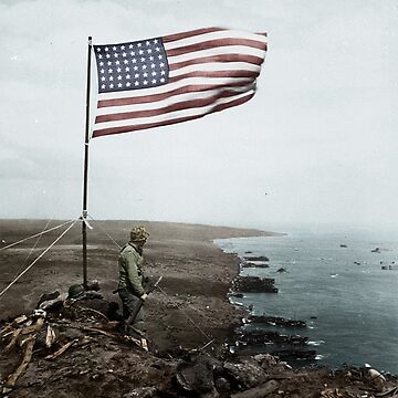 Artwork thumbnail, World War Two US Marine, Iwo Jima by LTHistory