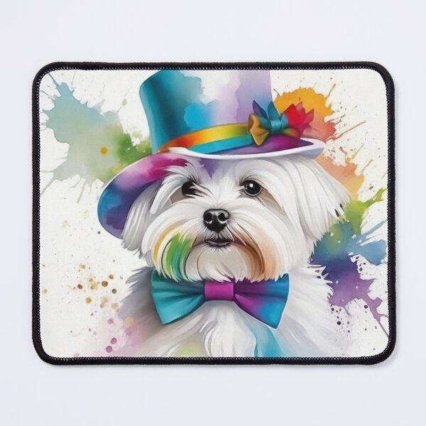 Item preview, Maltese Terrier Dog Portrait Posh Pooch designed and sold by Wolfheartart.