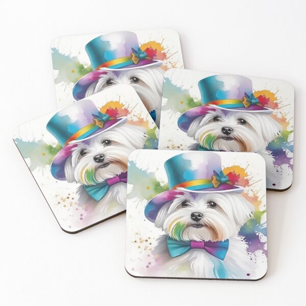 Item preview, Maltese Terrier Dog Portrait Posh Pooch designed and sold by Wolfheartart.