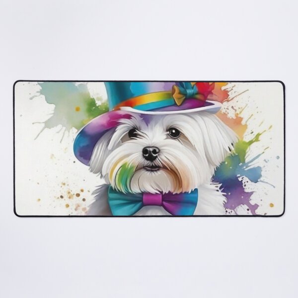 Item preview, Maltese Terrier Dog Portrait Posh Pooch designed and sold by Wolfheartart.