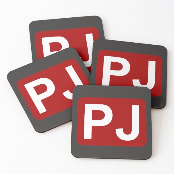 Item preview, PJ Initials White Letters designed and sold by Jeallan Designs.