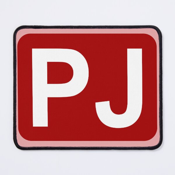 Item preview, PJ Initials White Letters designed and sold by Jeallan Designs.