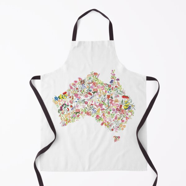Item preview, Australian flower map designed and sold by yahwombat.