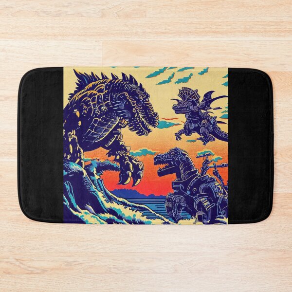 Item preview, Fantasy Dinosaur Robots Anime - Woodcut 1 designed and sold by CrankyOldDude.