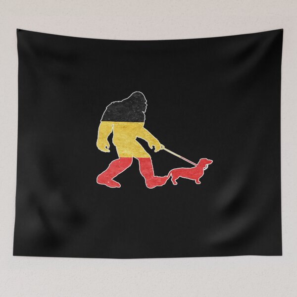 Item preview, Bigfoot Walking With Dachshund  designed and sold by ParrotMart.