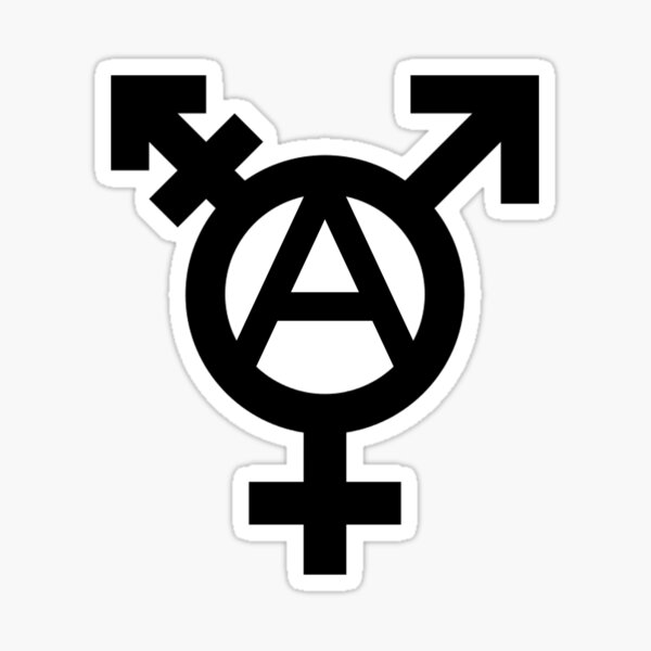 Trans Anarchy Sticker For Sale By Deanthememe Redbubble