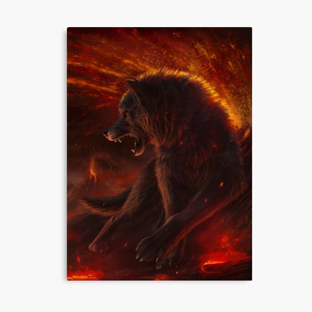 Póster «Lobo del infierno» de goodwolf | Redbubble