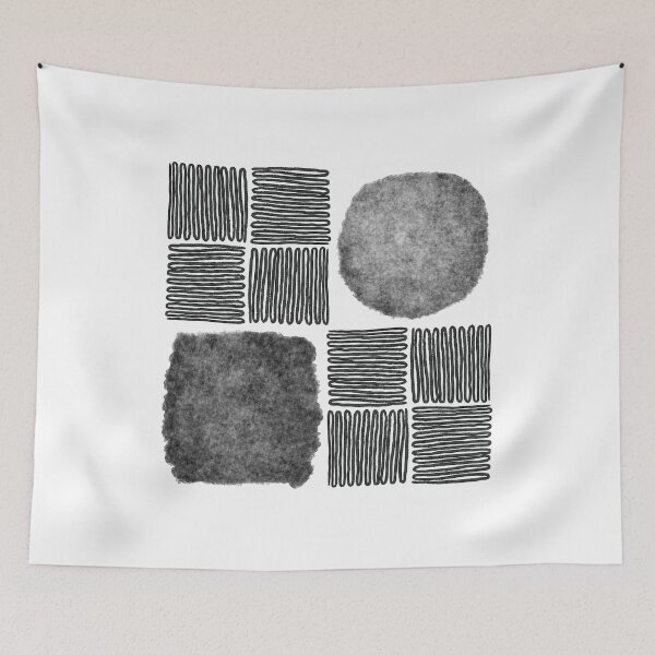 Item preview, Lines and Dot Arts Black and white designed and sold by TheArtOfTippmas.