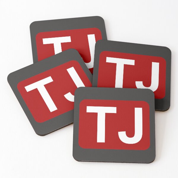 Item preview, TJ Initials White Letters designed and sold by Jeallan Designs.