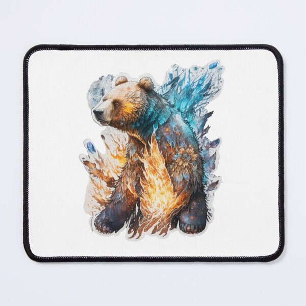 Item preview, Brown bear in the element of water and fire designed and sold by Sergey83.