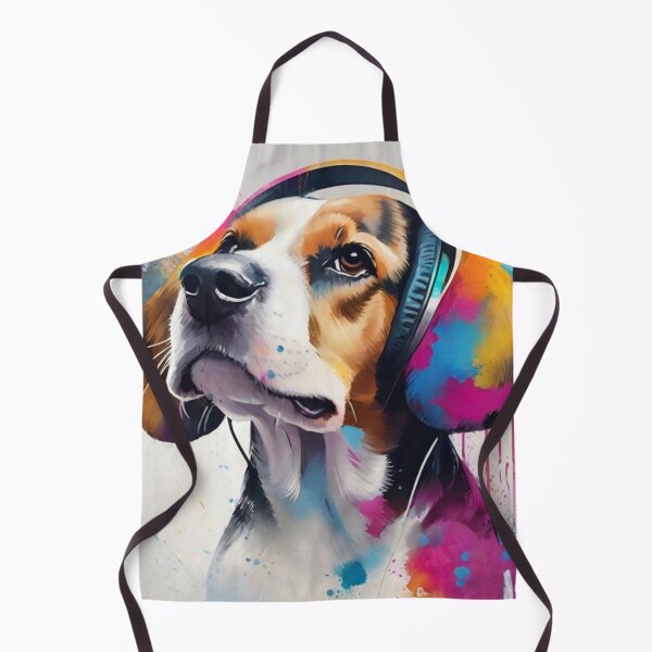 Item preview, Beagle Dog Portrait Rocking Headphones designed and sold by Wolfheartart.