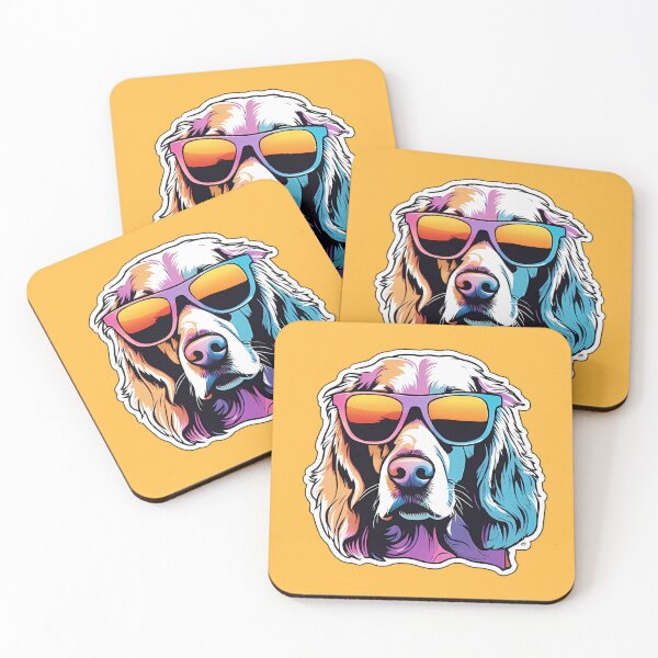 Item preview, 80s summer vibes dog designed and sold by SketchysDESIGNS.