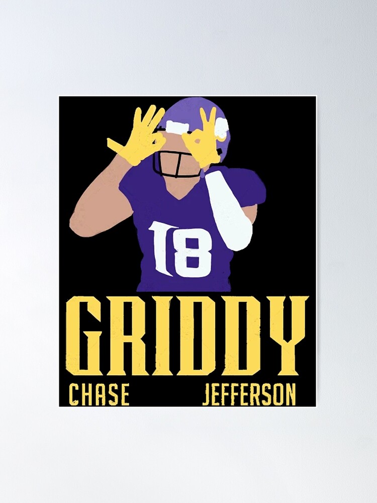 The Griddy duo (jammer chase and Justin Jefferson Poster for Sale by  islandgraphics