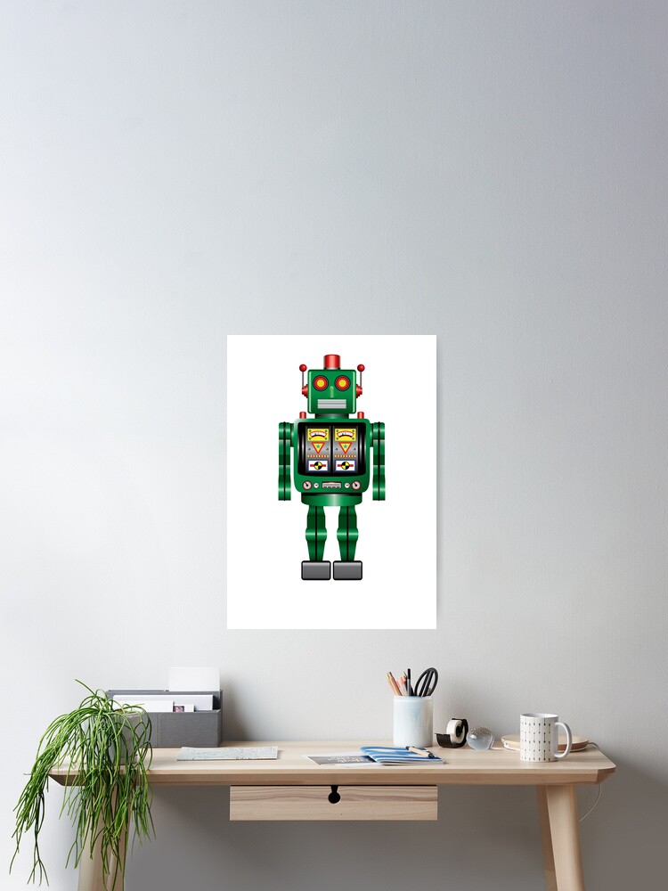 Many Retro Robot Items - Antenna Bot beautifully created