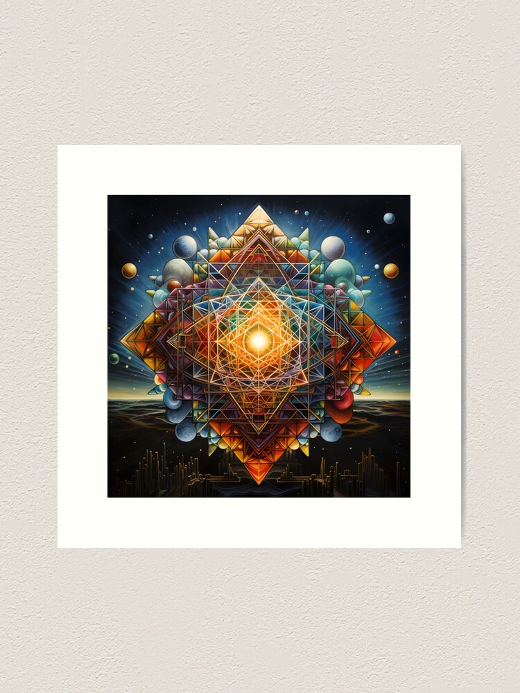 Hyperspace Psychedelic Mandala Sacred Geometry
