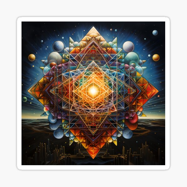 Item preview, Hyperspace Psychedelic Mandala Sacred Geometry designed and sold by Beyond The Veil.