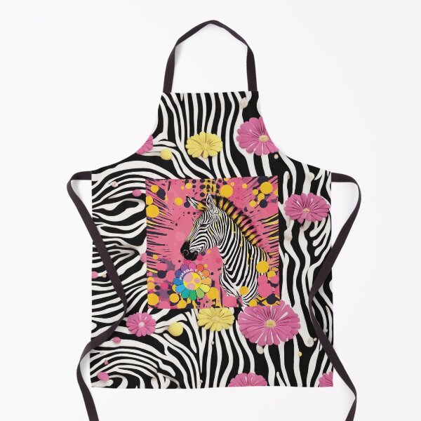 Item preview, ZEBRA, beautiful zebra print, stripes, polka dots and flowers designed and sold by Pimbayole.