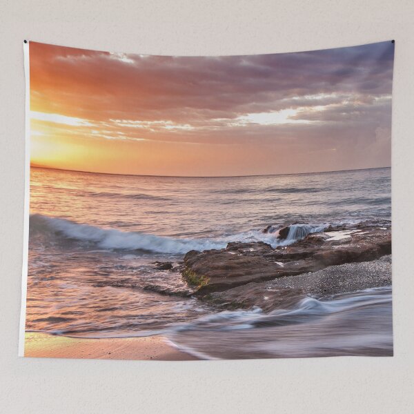 Item preview, Foto de un amanecer en la Playa de la Misericordia designed and sold by thespecialtyhub.