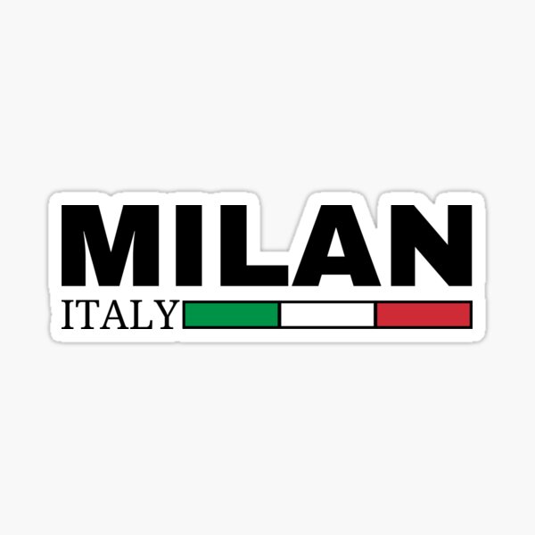 Item preview, Milan Italian Flag designed and sold by Travelers Verse.