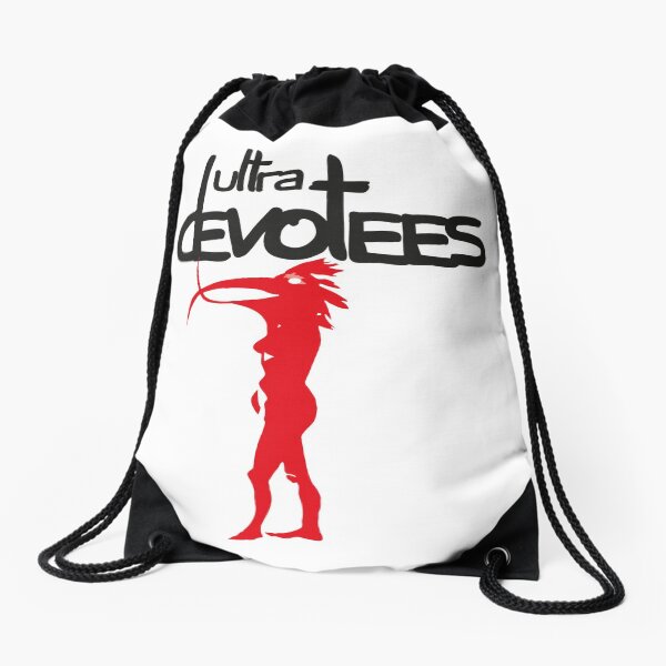 White Ultra devotees Drawstring Bag