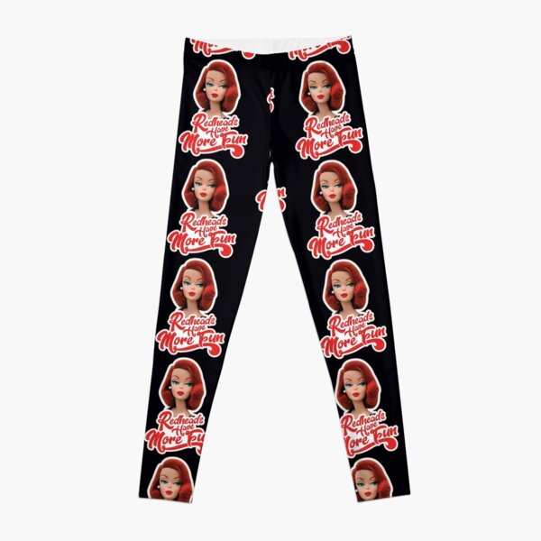 Little Kid Redhead Fat Laughing Mocking Funny Meme Face Leggings