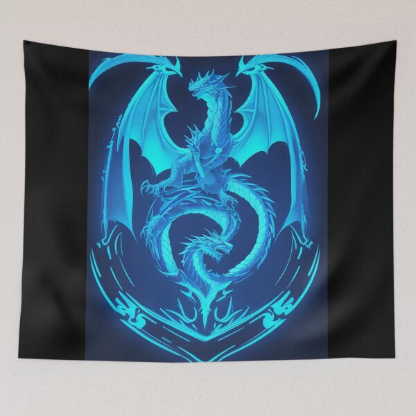 Item preview, Neon Dragon Spirit Blue Light designed and sold by Yellowriversss.
