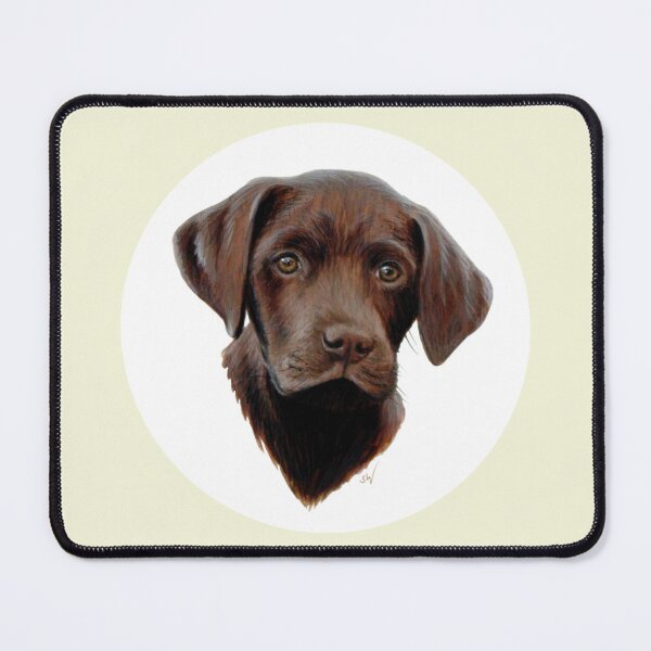Item preview, Chocolate Labrador Puppy (beige) designed and sold by SandraWarmerdam.