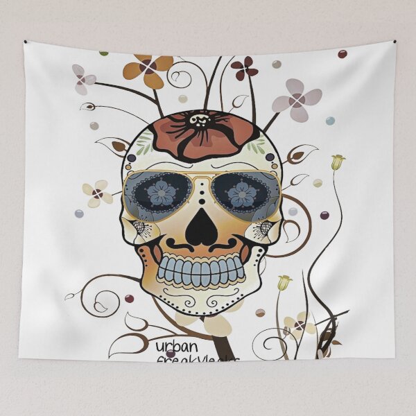 Artikelvorschau, Totenkopf mit Herbstfarben entworfen und verkauft von inarausch2023.
