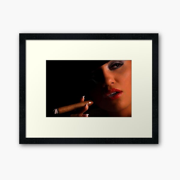 5442.Smoke.cigars.Beauty.woman waking up.POSTER.decor Home Office art