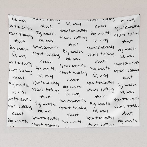 Item preview, lol may spontaneously start talking about big mouth designed and sold by Lelanviete.
