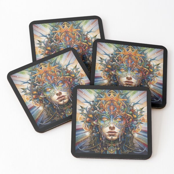 Item preview, Hyperspace Psychedelic Face designed and sold by Beyond The Veil.