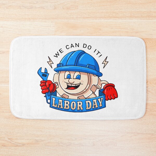 Item preview, Labor Day. The Ger Machine mascot holds a wrench designed and sold by Kevyn Adha.