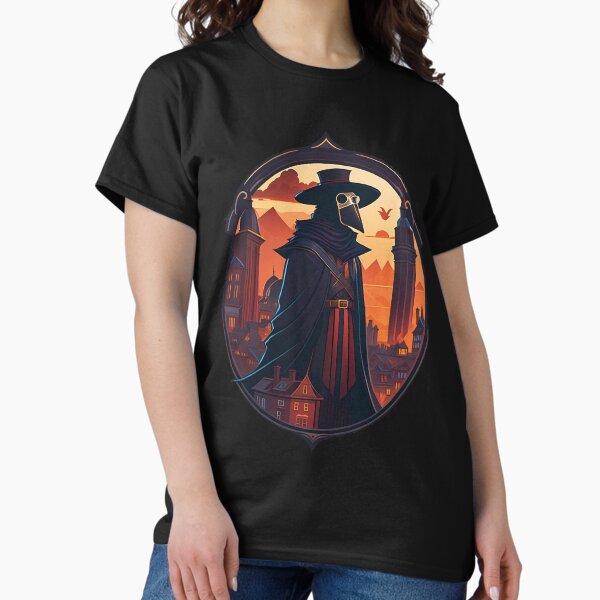 Item preview, Plague Doctor : The Face of Fear designed and sold by Funny Vintage Stickers And T-Shirts.
