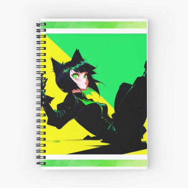 Item preview, Neon Green Cat Girl Action Shot Essential designed and sold by Victoriankundin.