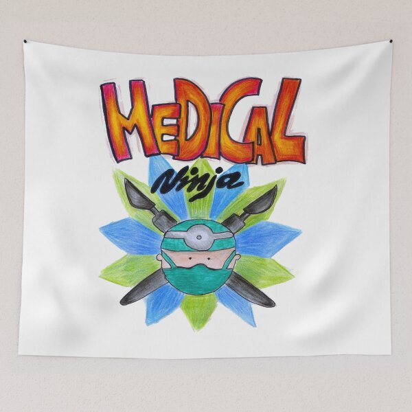 Item preview, Medical Ninja Best Doctor Ever Art Design designed and sold by HighArtDesigns.