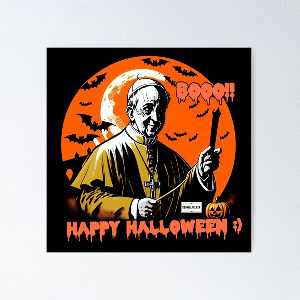 Item preview, Halloween bad pope a8 designed and sold by RedWolfDisigne.