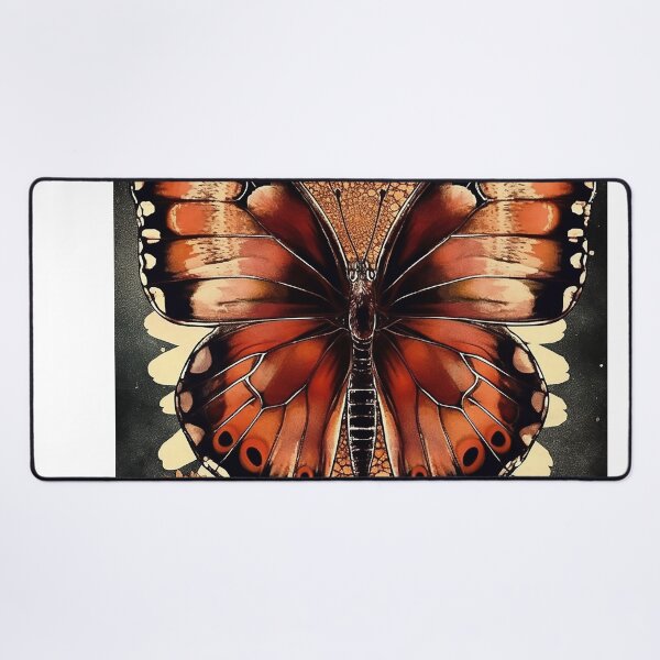 Item preview, Colorful butterfly surrounded by flowers designed and sold by WallWhimsyWorks.