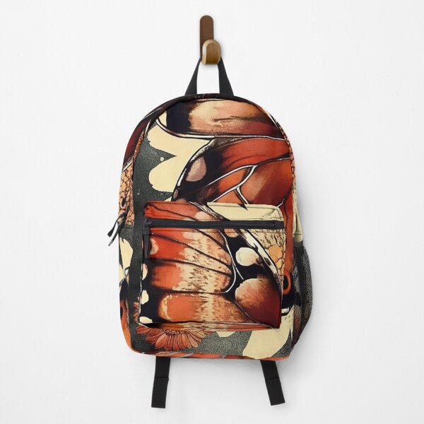 Item preview, Colorful butterfly surrounded by flowers designed and sold by WallWhimsyWorks.