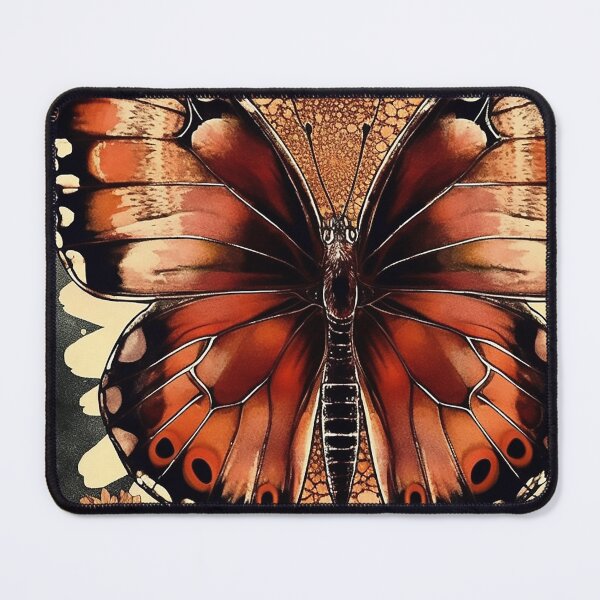 Item preview, Colorful butterfly surrounded by flowers designed and sold by WallWhimsyWorks.