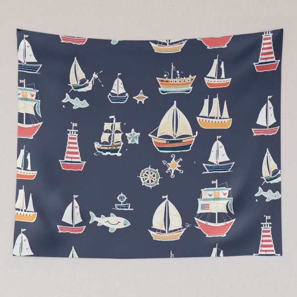 Item preview, Nautical Adventure Cute Sticker | Coastal Decor Accent designed and sold by pavenavach.