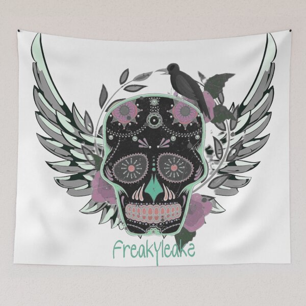 Item preview, mexican skull with wings designed and sold by inarausch2023.